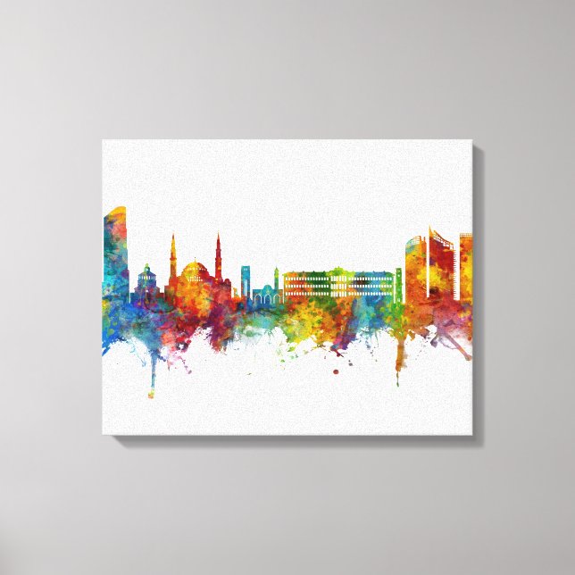 Beirut Lebanon Skyline Canvas Print (Front)