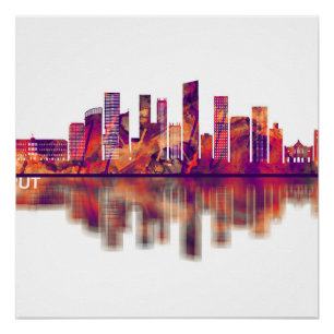 Beirut Lebanon Skyline Poster
