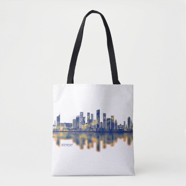Beirut Skyline Tote Bag (Front)