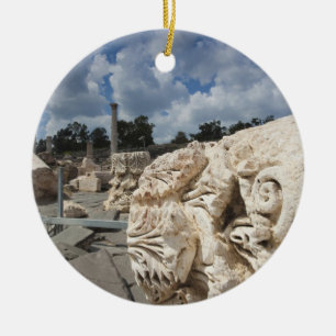 Beit She-An National Park, Roman-era ruins Ceramic Tree Decoration