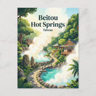 Beitou Hot Springs Taiwan Postcard