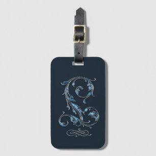 Bejeweled Blue L Luggage Tag