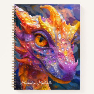 Bejeweled Dragon - Personalised Fantasy Notebook