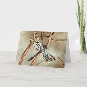 Bejeweled Dragonfly Note Card