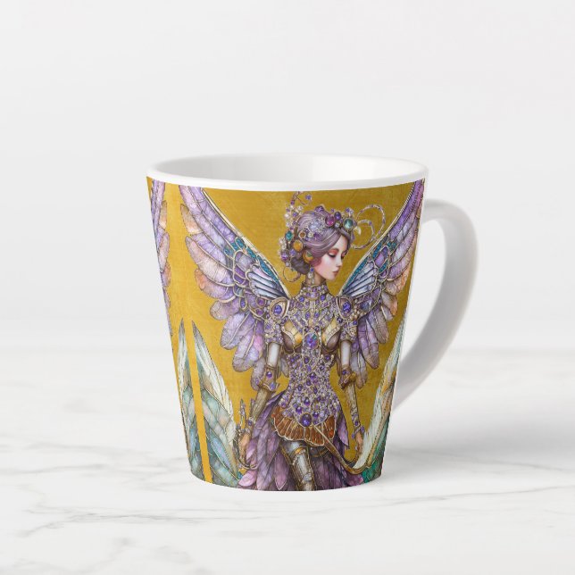 Bejeweled Sugar Plum Fairy Latte Mug (Right Angle)
