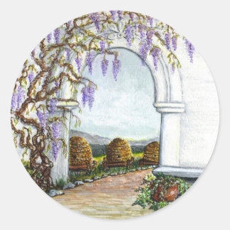 bekeeper's garden classic round sticker
