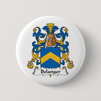 Belanger Family Crest 6 Cm Round Badge