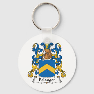 Belanger Family Crest Key Ring