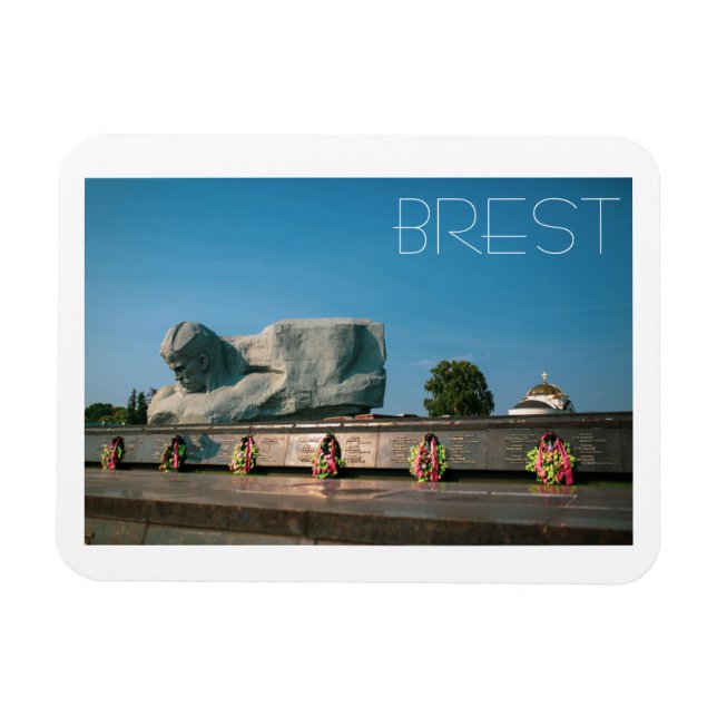 Belarus Беларусь Brest Брест Fortress Magnet (Horizontal)