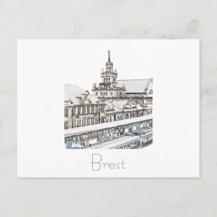 Belarus Беларусь Brest Брэст Брест Postcard Card