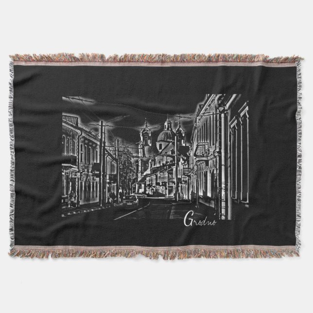 Belarus Беларусь Grodno Architecture Blanket (Front)
