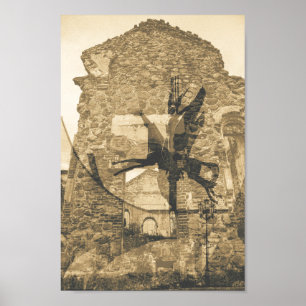 Belarus Беларусь Grodno Begoml Architecture Poster