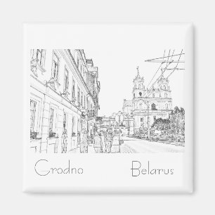 Belarus Беларусь Grodno Hrodna Magnet