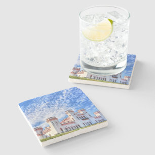 Belarus Беларусь Kosava Castle Architecture Stone Coaster