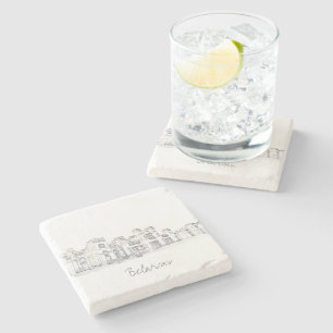 Belarus Беларусь Kosava Palace Architecture  Stone Coaster