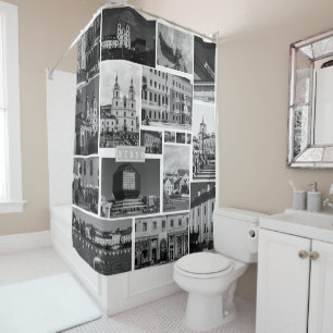 Belarus Беларусь Minsk Минск City Architecture Shower Curtain