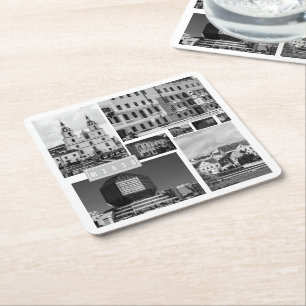 Belarus Беларусь Minsk Минск City Architecture Square Paper Coaster