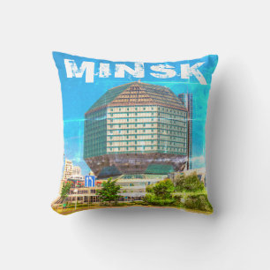 Belarus Беларусь Minsk Минск Library Architecture Cushion