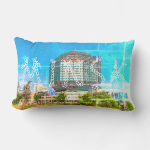 Belarus Беларусь Minsk Минск Library Architecture Lumbar Cushion