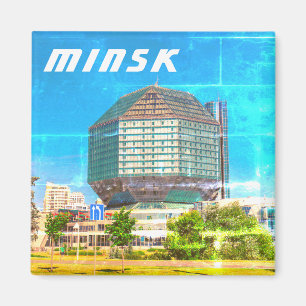 Belarus Беларусь Minsk Минск Library Architecture Magnet