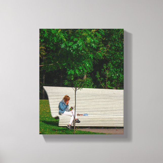 Belarus Беларусь Minsk Минск Park Nature City Canvas Print (Front)