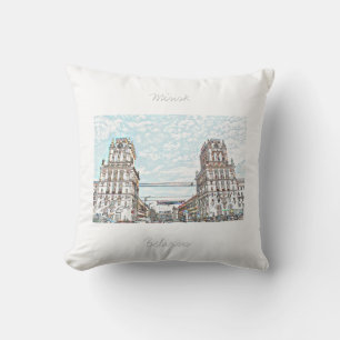 Belarus Беларусь Minsk Мінск Минск Cushion Pillow