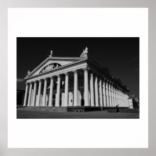 Belarus Беларусь Minsk Мінск Architecture Poster