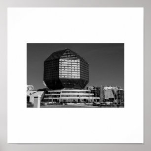Belarus Беларусь Minsk Мінск Architecture Poster
