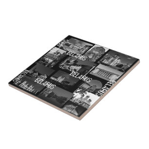 Belarus Беларусь Minsk Grodno Brest Poster Tile