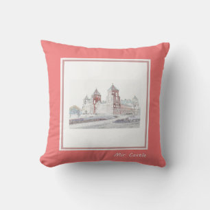 Belarus Беларусь Mir Castle Мирский Замок Подушка Cushion