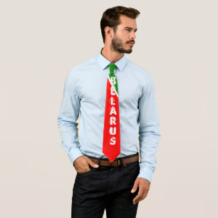 Belarus Беларусь National Flag Colours Tie