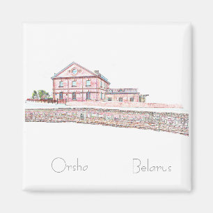 Belarus Беларусь Orsha Орша Architecture Magnet