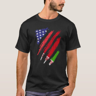 Belarus American Grown Flag USA Patriot Heritage M T-Shirt