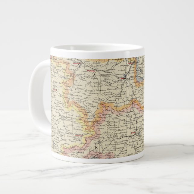 Belarus and Ukraine Large Coffee Mug (Front Left)