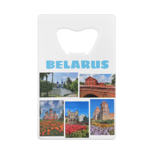 Belarus Architecture Collage Cities Bottle Opener