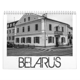 Belarus Architecture Landscape Monochrome Calendar