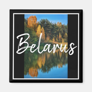 Belarus Autumn Landscape Nature Magnet
