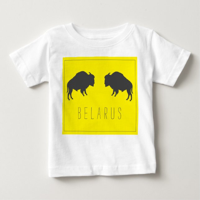 Belarus Belarusian Bison Зубр Беларусь Майка Baby T-Shirt (Front)