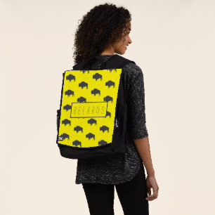 Belarus Belarusian Bison Зубр Беларусь Backpack