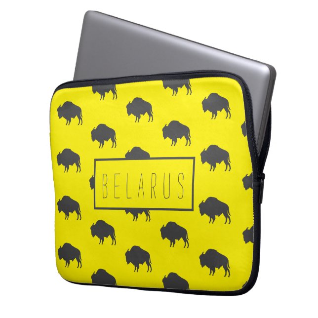 Belarus Belarusian Bison Зубр Беларусь Laptop Sleeve (Front Left)
