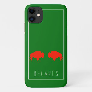Belarus Belarusian Bison Зубр Беларусь Minimalism Case-Mate iPhone Case