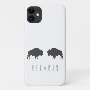 Belarus Belarusian Bison Зубр Беларусь Minimalism Case-Mate iPhone Case