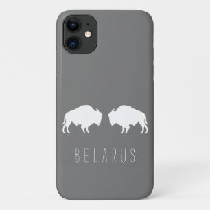 Belarus Belarusian Bison Зубр Беларусь Minimalism Case-Mate iPhone Case