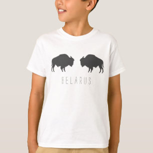 Belarus Belarusian Bison Зубр Беларусь Minimalism T-Shirt