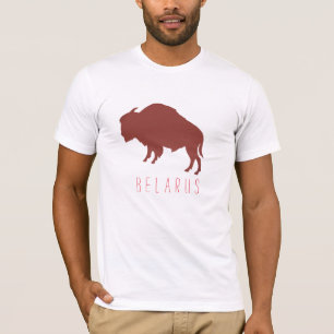 Belarus Belarusian Bison Зубр Беларусь Minimalism T-Shirt