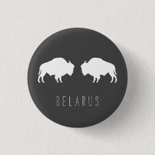 Belarus Belarusian Bison Зубр Беларусь Travel 3 Cm Round Badge