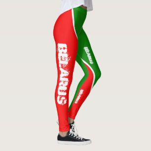Belarus Belarusian National Flag Colours Leggings