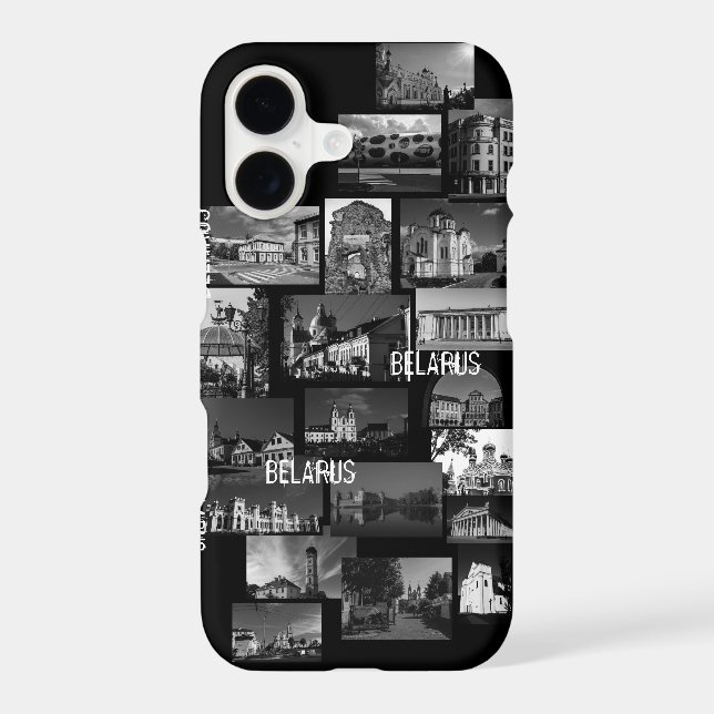 Belarus Cities Architecture Collage iPhone 11 Case (Back)
