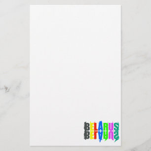 Belarus Colourful Happy Letters Stationery