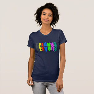 Belarus Colourful Happy Letters T-Shirt